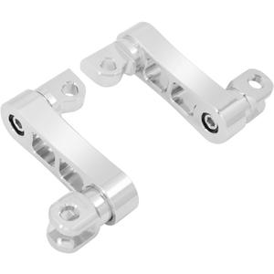 Passenger Footpegs Mount Kit Adjustable Highway Pegs Extension Brackets Male Mount Footpegs Clamp fit For Harley Sportster Dyna Softail Touring Road King Street Glide Road Glide Chrome