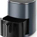 Air Fryer 6 Qt, 400F Electric Hot Air Fryer Oven, Multifunctional Cooker with Digital LED, Nonstick Basket, Grey