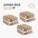 ZOBER Underbed Christmas Ornament Storage Box - Stores 120 3" Ornaments, With Dividers - Tear Proof 600D Oxford Fabric, Ornament Organizer Storage Box, Durable Christmas Containers Holder - Red