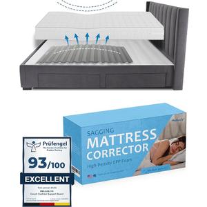 Premium Saggy Mattress Support (Medium) Extra Firm Sagging Mattress Support Pad, Firming Pad to Fix Sagging and Sinking and Improve Firmness, Corrector Insert to Help with Back Pain by Meliusly