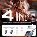 XSEYESX Retractable Car Charger, 120W 4-in-1 PD33W and QC3.0 Ultra Fast Charging car Phone Charger, with 2.6ft Fast Charging Cable, Suitable for iPhone 1716, 15, 14, 13, 12 Pro Max