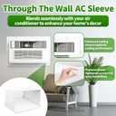 26 inch Air Conditioner Wall Sleeve with Decorative Frame & Exterior Grille
