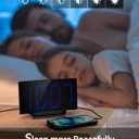 GOLOZA Upgraded Digital Alarm Clock for Bedrooms, Digital Clock with Customizable Night Mode, 5 Levels Brightness+Off, 2 Volume, 3 Alarm Tones, Snooze, USB Charging Port, Power-Off Memory, 12/24H/DST