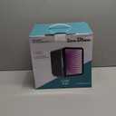 Mini Fridge, 6 Cans Small Refrigerator with Dimmable LED Light & Mirror Door, Portable Thermoelectric Cooler/Warmer for Bedroom, Office, Car and Gaming Room AC/DC Power