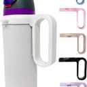 Bottle Handle for Owala FreeSip 24oz 32oz 40oz  Strong Plastic Water Bottle Holder, Durable Easy Carry Accessory for Running, Jogging, Gym, Hiking, and Drinking While Driving & More (White)