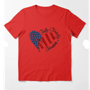 Faith Family Freedom - Patriotic Christian Vintage USA Flag T-Shirt (Large)