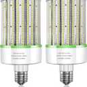 2 Pack 150W E39 Large Mogul Base LED Bulb, LED Corn Cob Light Bulb 21,000 Lumens 6000K Cold White, 800W MH/HPS Replace for Garage Warehouse High Bay Parking Lot Lighting