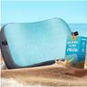 Hikenture Beach Pillow for Sand, Washable Inflatable Pillows for Pool, Portable Camping Pillows with Removable Cover, Soft Air Sand Pillow Built-in Sandbag (1)