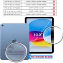 Screen Protector for iPad A16 2025 11th/10th Generation 2022 (11-inch/10.9), HD Clear Tempered Glass Film Guard -2 Pack [Face ID & Apple Pencil Compatible] Ultra Sensitive Case Friendly