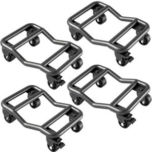 Car Dolly Set of 4, 9000 LBS Capacity Universal Vehicle Moving Dolly for Cars, SUVs, Motorcycles & Boats, Low-Profile Wheel Skates for Garage, Workshop and Marine Use