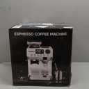 Espresso Machine with Grinder,20 Bar,44 Grind Setting,Milk Frother | Stainless Steel Coffee Machine, Easy-Clean, PID Temp Control, Built-in Grinder, Latte, Cappuccino, Americano & Hot/Cold Brew