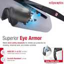 Shooting Glasses - ANSI Z87.1+ Anti-Fog and Scratch Resistant Safety Glasses with UV Protection (Green)