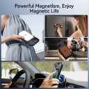 CASEKOO for iPhone 15 Case with Magnetic Invisible Stand [Military Drop Protection] [Compatible with MagSafe] Shockproof Slim Translucent Matte Case 6.1 Inch, Black, for Man/Woman