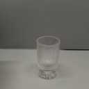 6 Pcs (H:7" W:4") Embossed Flower Vase Pedestal Glass Vase Big Base Thickened Crystal Vintage Vases for Valentines Day Wedding Home Decor Table Centerpiece House Warming Gifts(Clear)