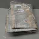 3x5 Rugs for Entryway Entrance Kitchen, Machine Washable Modern Abstract Soft Area Rug, Low Pile Indoor Floor Carpet with Non Slip Backing, Light Green/Cream