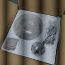 9" Modern Clear Glass Round Mini Pendant Ceiling Light, (Gradient Silver)