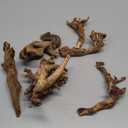 Jorewood Natural Small Aquarium Driftwood for Fish Tanks & Reptile Terrariums  100% Safe Fish Tank Decorations, Unique Twisted Branches 5-Piece 4-8 Inch Low Tannin, Easy to Sink