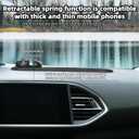 BOXOB Multifunction Car Anti-Slip Mat with 360 Rotating Auto Phone Holder, Universal Dashboard Organizer Pad with Temporary Parking Number for Phones Keys Sunglasses Gadgets (Gray Black)