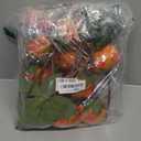 Artificial Fake Flowers Plants Silk Peony 12 Flower Heads Arrangements Wedding Bouquets Decorations Plastic Floral Table Centerpieces Home Kitchen Garden Party Dco, (Orange)