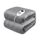 Westinghouse Electric Blanket Heated Throw, Super Cozy Soft Flannel 50"" x 60"" Heated Throw with 6 Fast Heating Levels & 2-10 Auto-Off, Machine Washable, ETL&FCC Certification, Light Grey