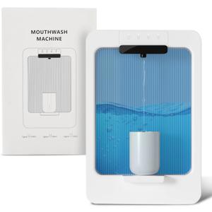 Automatic Mouthwash Dispenser for Bathroom, Aerthezu Electric Mouth Wash Dispensers Smart Auto Bathroom Accessories for Home & Kids - 500ml - Support Wall-Mount & Desktop