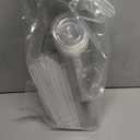 25 Sets Crystal Plastic Clear Cups with Lids, Straws and Stickers, Disposable Iced Coffee Cups Thickened PET for Iced Coffee, Bubble BobaTea, Smoothie, Cold Drinks, Juice, Shops (14 oz)