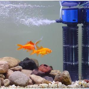 TARARIUM Aquarium Filter 260GPH for 30-75 Gallon Fish Tank, Biochemical Quiet Submersible Internal Filtration Powerful Pump Air Supply Wave Maker 4 in 1, Saltwater & Freshwater Crystal Clear