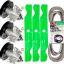 Deck Rebuild Kit for 50" Deck M TD C ub Cadet LT1050 i1050 LGT1050 SLT1550 T Roy Bilt TB2450 3 Spindle Replaces 618-04126A 918-04125 3 Blade 742-04053 1 Be lt M TD C ub Cadet T oro 754-04077