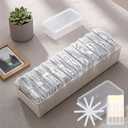 11 Case Cable Storage Box with Cable Straps and Label Stickers, Cord Organizer for Charging Cables, USB Wires, Earphones  Travel Cable Holder for Desk Drawer Organization (11 Cases + 11 Cable Straps)