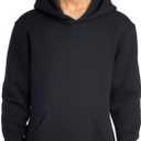 Russell Athletic Youth Dri-Power Fleece Hoodies, Moisture Wicking, Sizes S-XL (Large, Black)