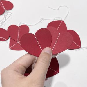 Happy Galentines Day Banner and Red Pink Glittery Heart Garland Banner for Happy Galentines Day Decorations Valentines Wedding Anniversary Party Supplies