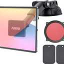 PLDHPRO Magnetic Tablet Holder for Car iPad Stand Mount Dashboard Dash Windshield Compatible 4"- 10" Tablets and Phone360 Rotating Super Strong Magnet TPU Suction Washable Robust Sticky Gel