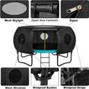 14FT Trampoline Tent, for 8 Curved Pole Trampoline, Sunroof, Cover Only