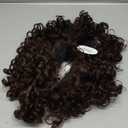 Short Hair Afro Kinky Curly 7Inch Wigs Hair Topper For Synthetic Hair Brown Mixed Wig For Women Party And Daily(1129-8)