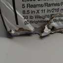 Multipurpose Copy Printer Paper, 20 lb, 8.5 x 11 Inches, 5 Reams (2,500 Sheets), 92 Bright, White