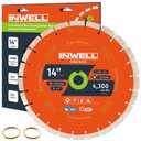14 Inch Diamond Concrete Saw Blade, Dry/Wet Cutting