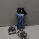 Konokyo 32 oz Insulated Water Bottle Stainless Steel Sport Bottles with 3 Lids,Marble Ocean