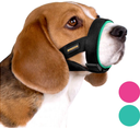 BRONZEDOG Soft Padded Dog Muzzle Adjustable Neoprene Comfort Bitting Chewing Pet Muzzles for Small Medium Large Dogs Puppy (Mint Green, Small)