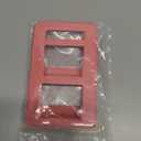 RAZPOY for Bronco Window Lift Switch Control Trim, 2PCS Center Console Rearview Mirror Adjustment Panel Cover Compatible with 2021-2025 Ford Bronco Interior Accessories, Pink