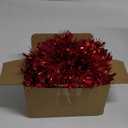 Red Tinsel Garland 49.2Feet Christmas Party Decorations Xmas Tree Garland for Twist Hanging Ceiling Indoor Outdoor Christmas Tree