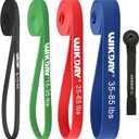 Resistance Bands, Pull Up Bands, Workout Bands for Exercise, Thick Heavy Resistance Band Set with Door Anchor, Elastic Bands for Body Stretching, Training at Home/Gym for Men & Women (8-85LBS)