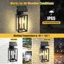 16" Dusk to Dawn Outdoor Wall Lights Fixtures With Sensor, 2-Light Exterior Solar Wall Lights Outdoor with Hard-wired, IP65 Waterproof Wall Lights Outdoor, Doorway, House Front Door, Patio, Garage