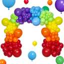 KAWKALSH Rainbow Balloon Arch Kit 111Pcs 18 12 5 Inch Latex Colorful Party Balloons Garland for Birthday Baby Shower Wedding Engagement Anniversary Christmas Party Decorations (Multicolor)