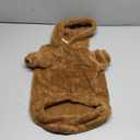 Fuzzy Dog Sweaters for Medium Dogs Dog Hoodie Soft Double-Sided Plush Fleece Pet Sweater Pet Clothes Coats Hoodie Sherpa Hooded Sweatshirt(Coffee-M)