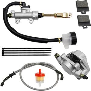 EATAKWARD Rear Foot Disc Hydraulic Brake Master Cylinder Caliper Assembly, Replacement for 150cc 200cc 250cc Taotao Coolster Roketa Vitacci Peace SunL RPS Icebear Chinese ATV Quad 4 Wheeler Dune Buggy