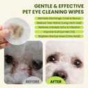 PawSono Eye Wipes for Dogs & Cats, Hypoallergenic Dog Eye Wipes Cleaner, Soothing Cleaning Grooming Pet Wipes Gently Remove Tear Stain, Eye Debris, Discharge, Mucus, Deodorizing
