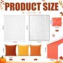 Irenare Fall Friendsgiving Picnic Set Thanksgiving Extra Large Outdoor Picnic Blanket with Waterproof Mat Autumn 6 Throw Pillow Covers 6 Napkins Woven Cotton Yarn 2 Table Runner 1 Table Cloth