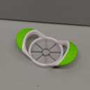 SCHVUBENR 3.5 Inch Apple Slicer - Professional Apple Cutter - Stainless Steel Apple Corer - Super Sharp Apple Slicer and Corer - Apple Tool with 8 Sharp Blades (Green)