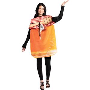 Rasta Imposta Honey Jar Costume Honeypot Honeycomb Bee Halloween Costumes, Adult One Size, Unisex