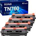 Comatible TN760 Toner Cartridges Replacement for Brother TN760 TN-760 TN730 TN-730 TN 760 Toner Use with MFC-L2710DW MFC-L2750DW HL-L2350DW DCP-L2550DW HL-L2395DW HL-L2370DW HL-L2390DW Toner Cartridge